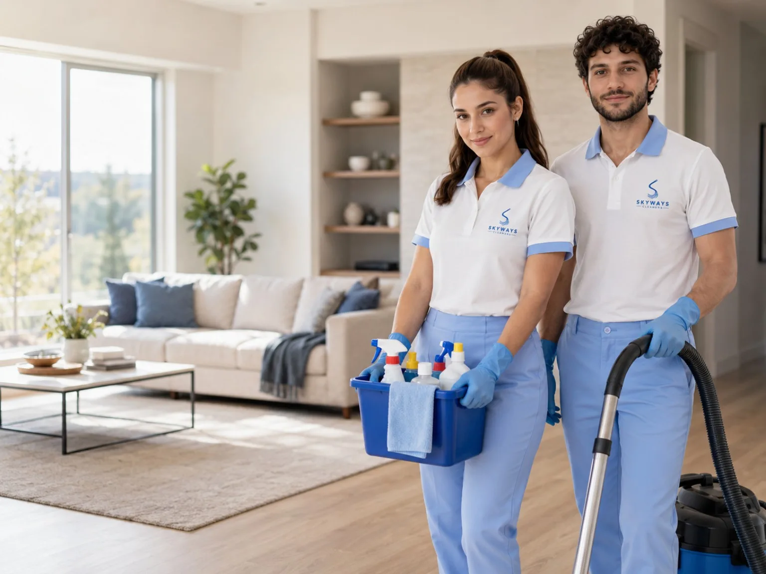 Skyways Cleaners professional cleaning team serving Calgary and surrounding communities