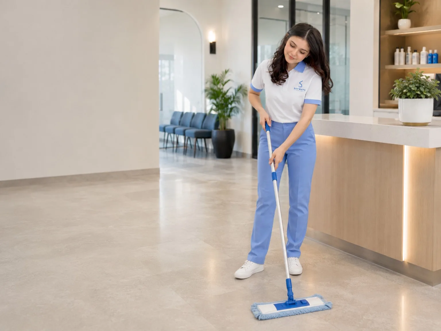 Skyways Cleaners professional providing commercial cleaning services in Calgary