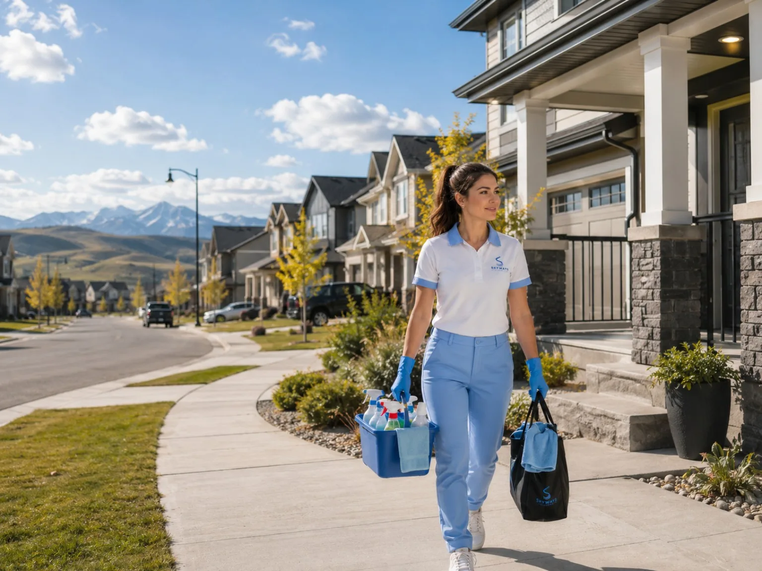 Skyways Cleaners providing professional cleaning services in Chestermere, Alberta