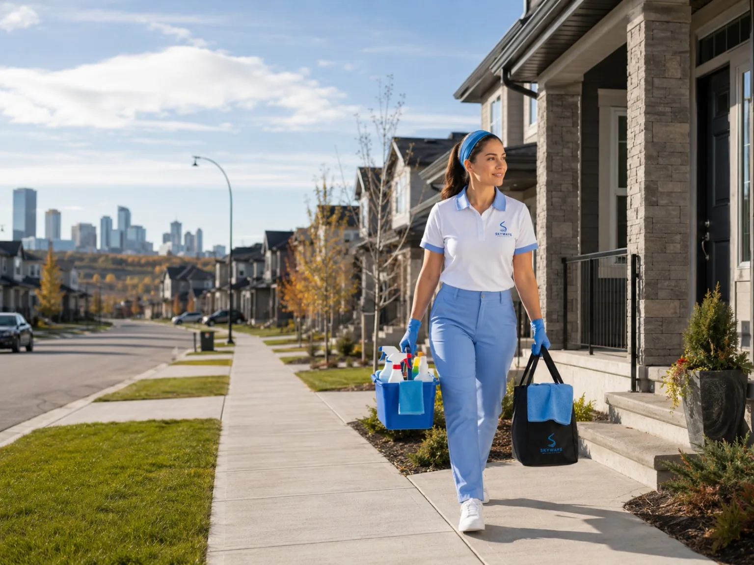 Skyways Cleaners providing professional cleaning services in Cochrane, Alberta