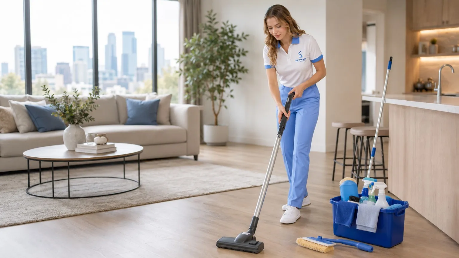 Skyways Cleaners comparing regular cleaning and deep cleaning for Calgary homes