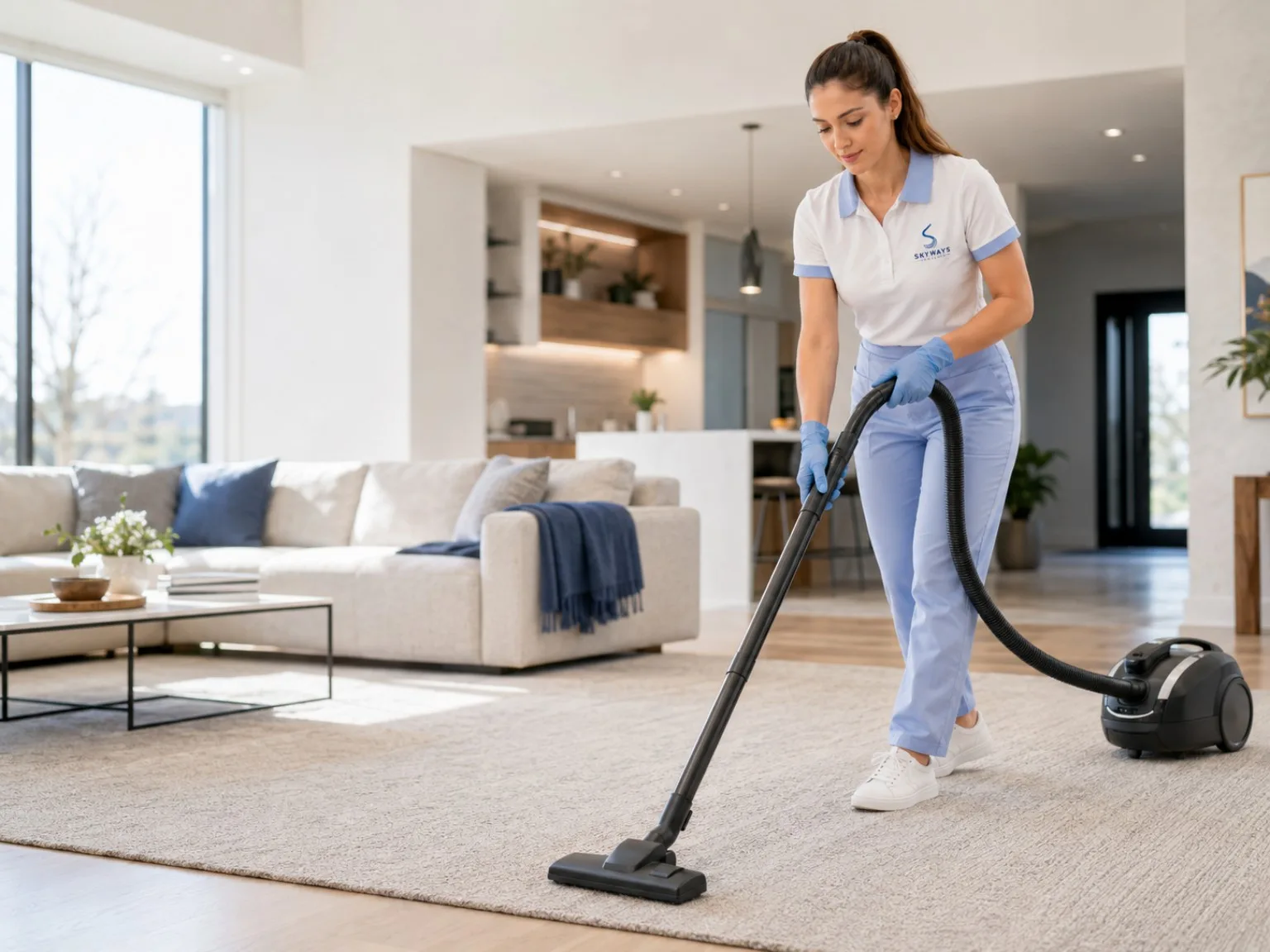Skyways Cleaners professional providing regular house cleaning services in Calgary